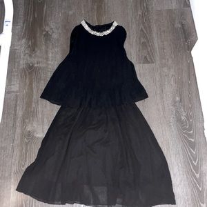 Black Loose Black Dress Size S